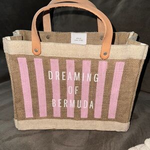 Dreaming of Bermuda Striped Mini Tote Bag